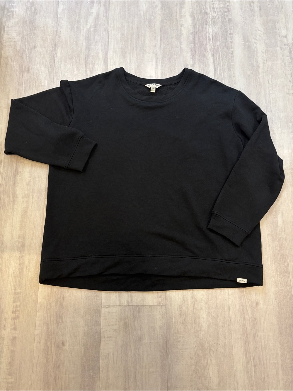 Orvis Men's Black Crewneck Sweatshirt Size XLarge